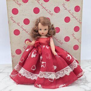 Vintage Nancy Ann Storybook Fairyland Queen Of Hearts Doll 157 W Box Booklet